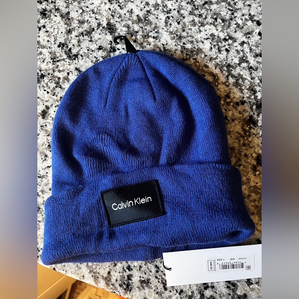 Calvin Klein Blue Beanie BRAND NEW